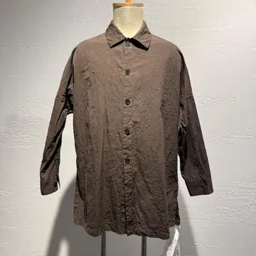 CASEY-CASEY 브라운 긴팔 셔츠