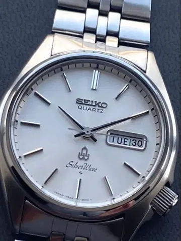 세이코 SEIKO 실버 웨이브 흠집 없는 최상 컨디션 앤티크