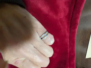 스타 주얼리 플라티나&다이아 핑키링