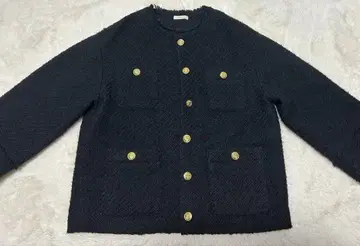 Loungedress 트위드 자켓 블랙