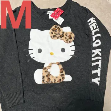 [ 미사용 새상품 ] 택 포함 빅 실루엣 니트 키티 블랙 M