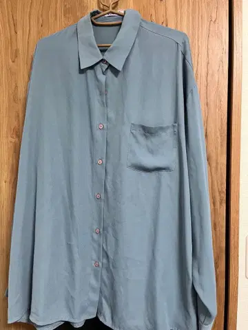 PUNYUS 스카이블루 긴팔 셔츠 사이즈 4