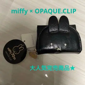 miffy x OPAQUE.CLIP 3단 폴더형 지갑 샤이니 블랙