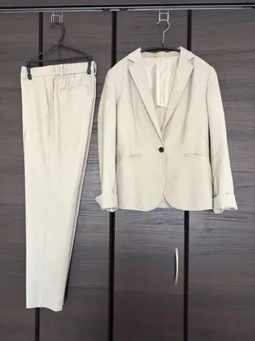 [ 새상품급 ] 오리히카 더 서드 슈트 베이지 셋업 M 상하의