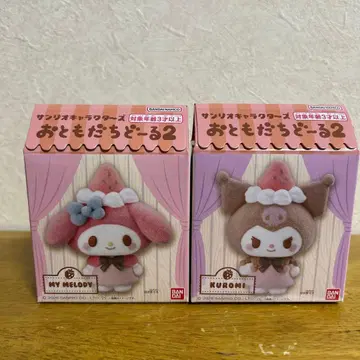 [ 2점 ] 산리오 오토모다치돌 2 마이멜로디 쿠로미 피규어