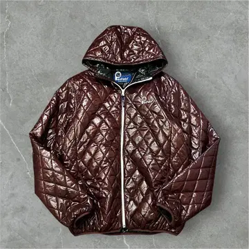 00년대 펜필드 후드 다운 Y2K 광택 헤이세이 시크 스타일 갸루