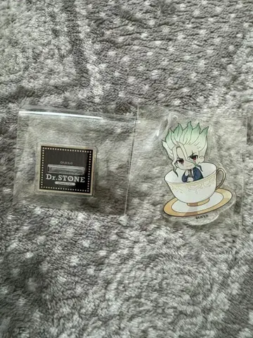Dr.stone 아모카페 센쿠 미니 캐릭터 아크릴 스탠드 키링