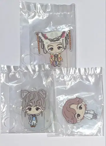 미세스 제일복권 D상 아크릴 펜 스탠드 후지와라 료카 3종