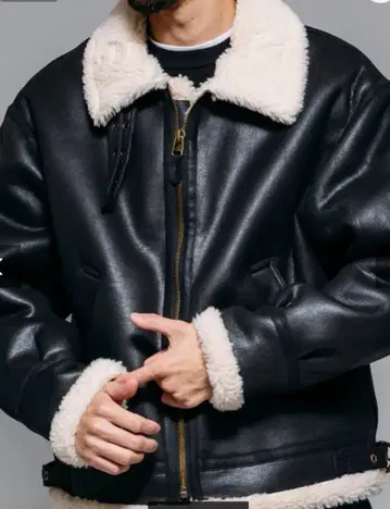 B-3 페이크 무스탕 보아 자켓 플라이트 자켓