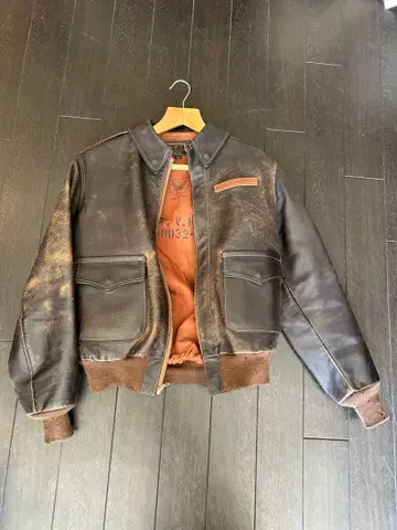 리얼 맥코이 A-2 가죽 플라이트 자켓 36