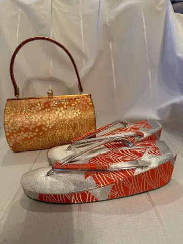 후리소데용 조리와 핸드백 세트