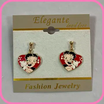 BETTY BOOP 베티짱 하트 모양 귀걸이