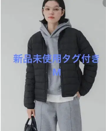 택 포함 미사용 새상품 코카 디태처블 이너 다운 M 사이즈 블랙 새상품