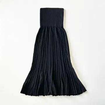 25년 Ameri PLEATS CORSET KNIT SKIRT 2WAY