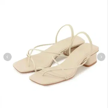 ADAM ET ROPE 베이지 스트랩 샌들