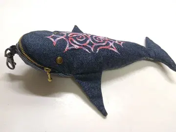 핸드메이드 아이누 자수 고래 파우치