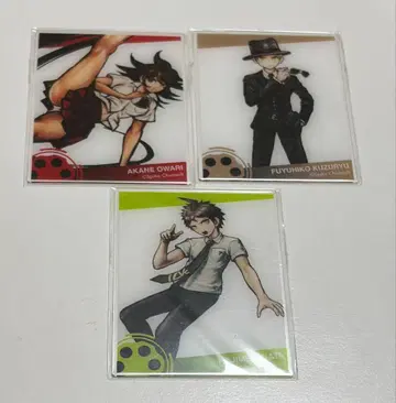 단간론파 온라인 복권 아크릴 카드 세트 C상 히나타, 쿠즈류, 오무리