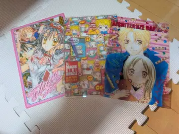 [미사용] [헤이세이 레트로] 리본 부록 책받침 3종 세트