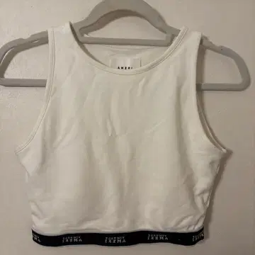 AMERI vintage 화이트 크롭 탱크탑