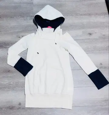 MARS 마즈 니트 원피스 어깨 트임 후드 후드티