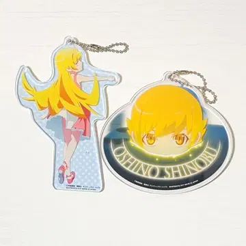 이야기 시리즈 오시노 시노부 빅 플레이트 키링