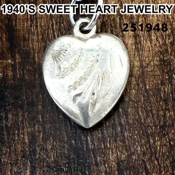 스위트하트 주얼리 실버 빈티지 목걸이 NAVY