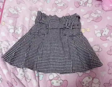 bubbles 사이드 플리츠 치마바지 깅엄 체크