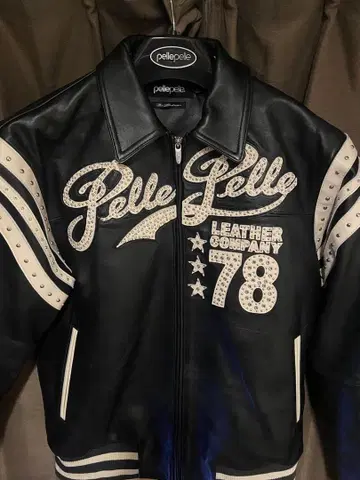 펠레펠레 블랙 가죽 자켓