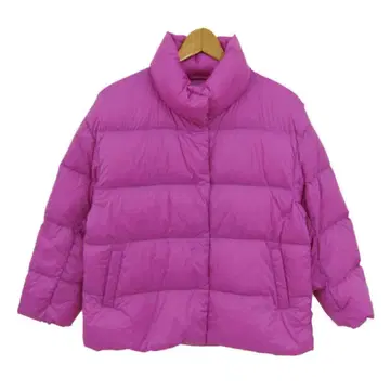 유니클로 핑크 울트라 라이트 다운 코쿤 자켓