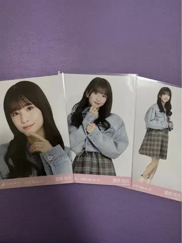 노기자카46 브로마이드 스가와라 사츠키 데님 자켓 컴프