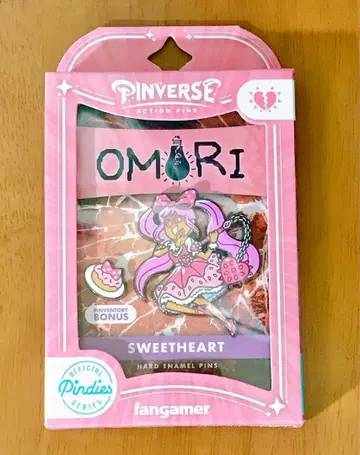 omori 오모리 스위트 하트 핀 배지 팩 fangamer