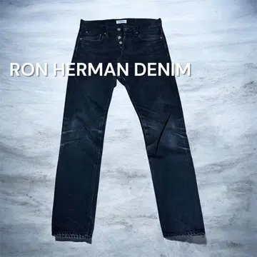 론 허먼 데님 일본제 빨간색 귀 데님 블랙 29