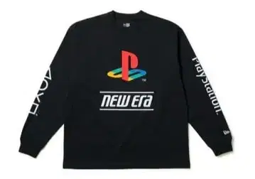 PlayStation NEW ERA 긴팔 티셔츠 블랙