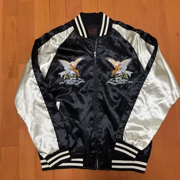 자수 스카잔 M 블랙/실버 아메카지 매더