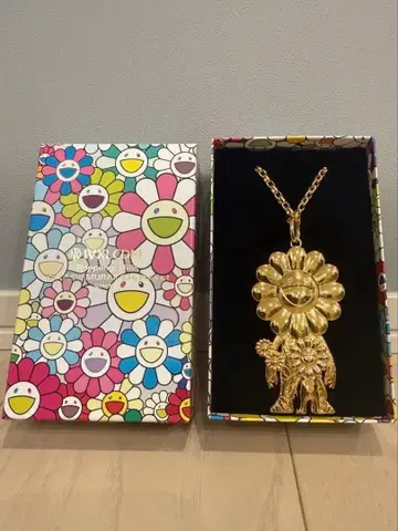 IVXLCDM 무라카미 다카시 카이카이키키 꽃 모자 목걸이 펜던트