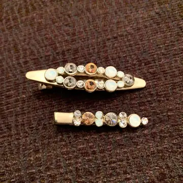 [ 미사용 2개 세트 레어 ] acca 아카 베리 아몬드 클립 베코 클립