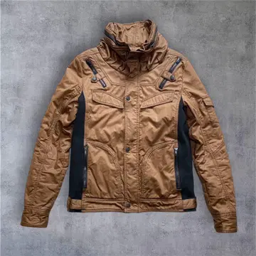 새상품급 y2k 헤이세이 갸루 남자 집업 자켓 기믹 브라운 L