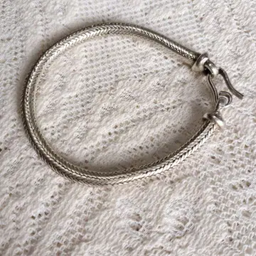 은세공 공예 팔찌, 약 31g, 빈티지, 실버 팔찌 공예품