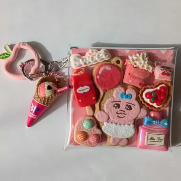 가챠 파우치 오팡츄 스위츠 핑크 핸드메이드 1점