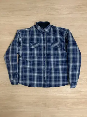 NON.EXPECT 체크 셔츠 패디드 자켓