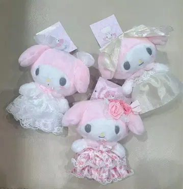 산리오 레이디 마이멜로디 마스코트 홀더 3종 세트