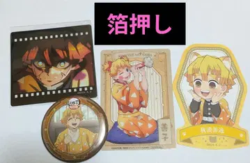 귀멸의 칼날 무한성 유곽편 남코 클리어 카드 캔뱃지 난자타운 젠이츠