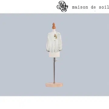 maison de soil 레이스 스칼라 메니 버튼 블라우스