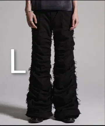 GRANCY 셔링 데미지 디자인 코튼 팬츠 L 사이즈 완판템
