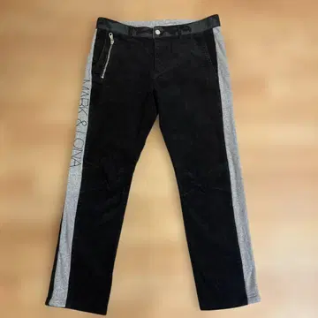 MARK&LONA 로고 코듀로이 팬츠 겨울 L 블랙