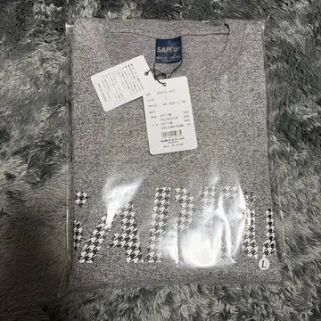 SAPEur 롱T 하운드투스 체크 그레이 L 사풀