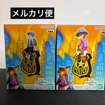 주토피아 2 주디 닉 모니터 탑 피규어 전 2종