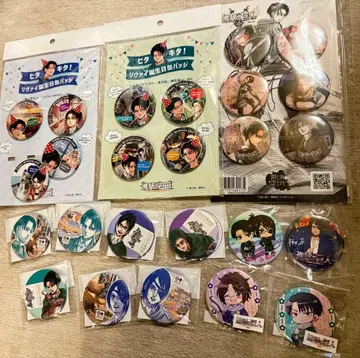 [ 낱개 판매 불가 ] 진격의 거인 리바이 한지 엘빈 히타 캔뱃지