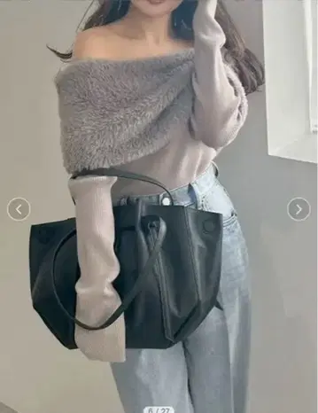 FRAY I.D 프레이 아이디 퍼 케이프 니트