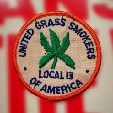 빈티지 와펜 마리화나 MC 베스트 local13 zig zag